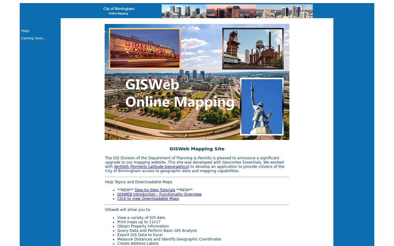 Birmingham property and GIS information