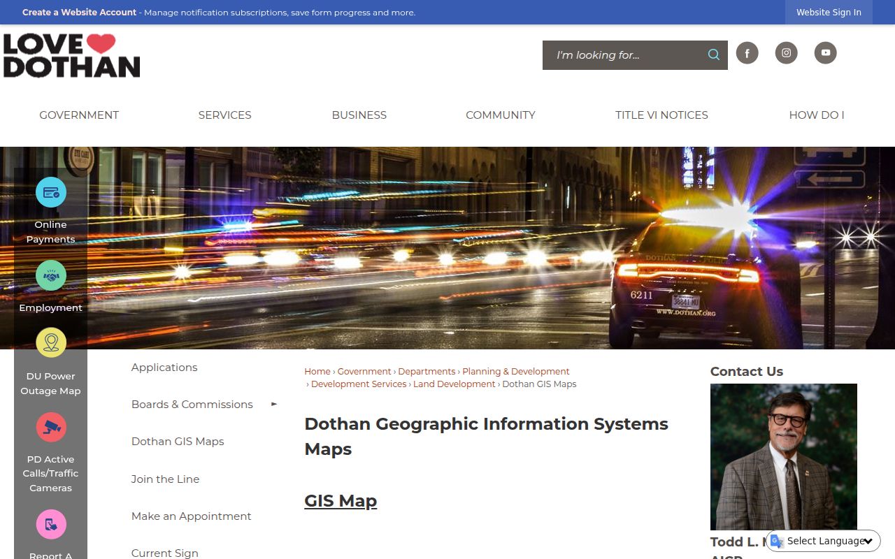 Dothan property and GIS information