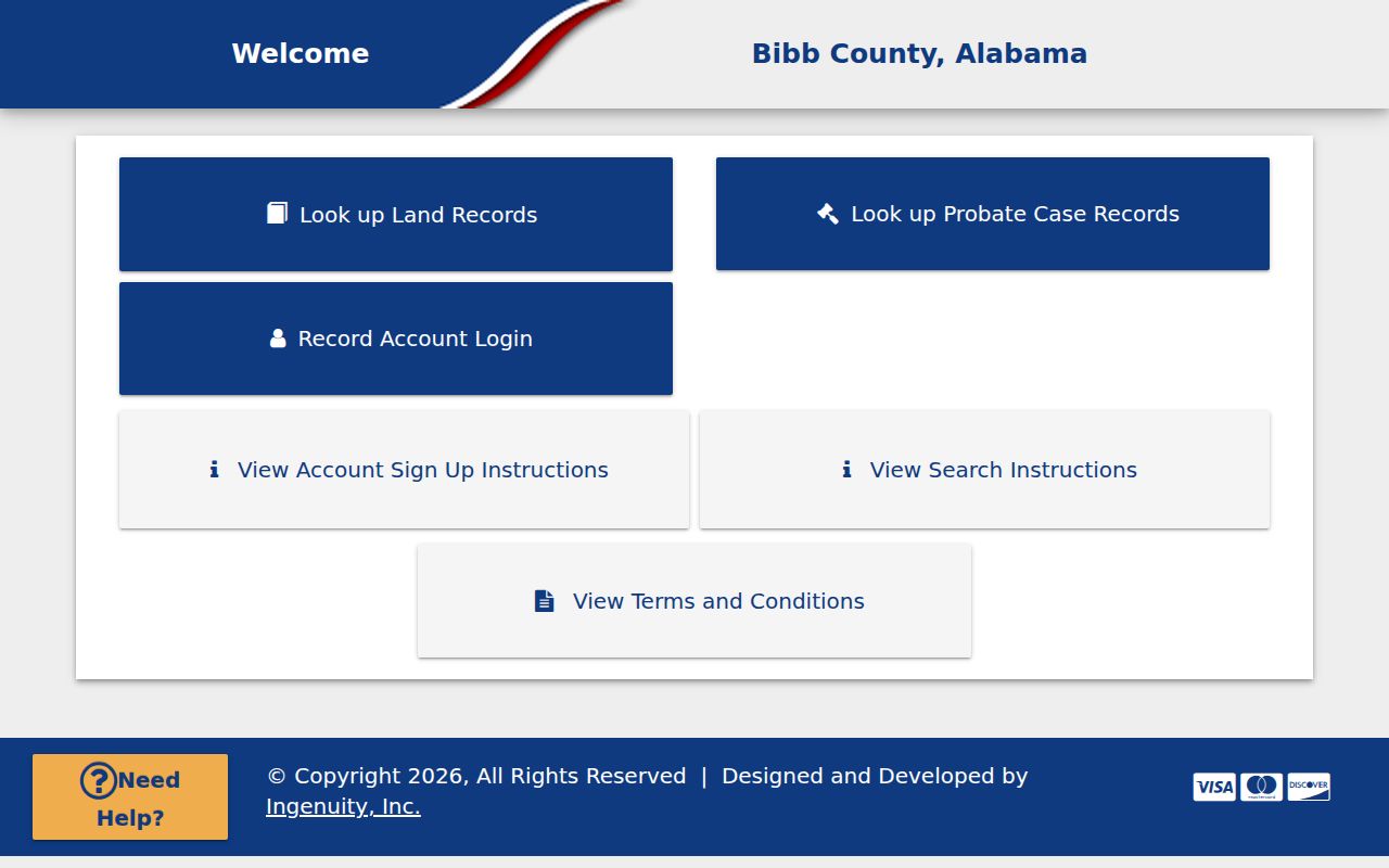 Bibb County Probate Court records page