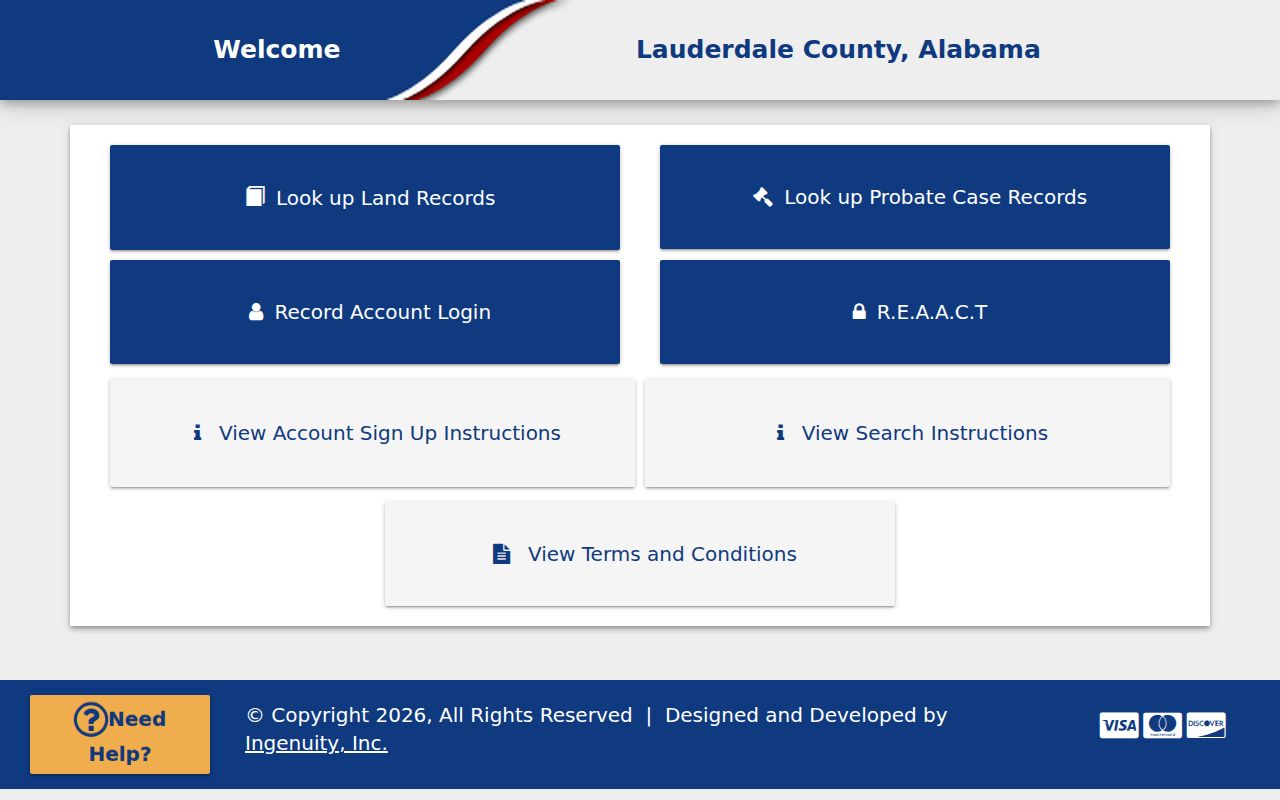 Lauderdale County Probate Court records page